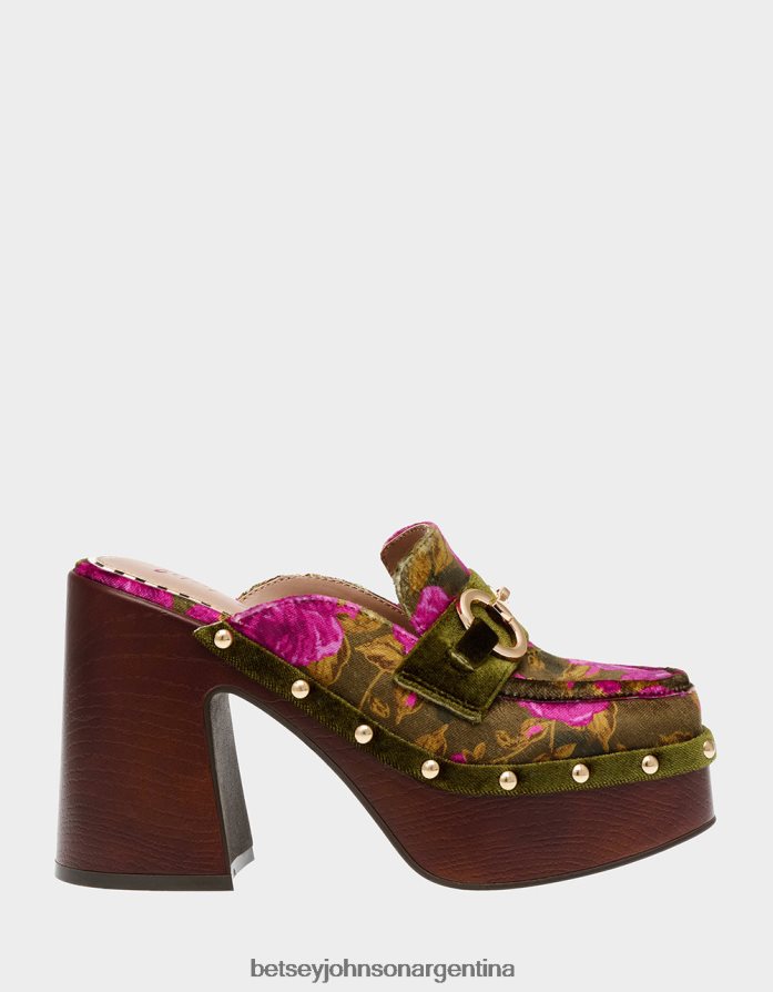 Betsey Johnson mujer aydin multi verde zapatos DTLJP8123