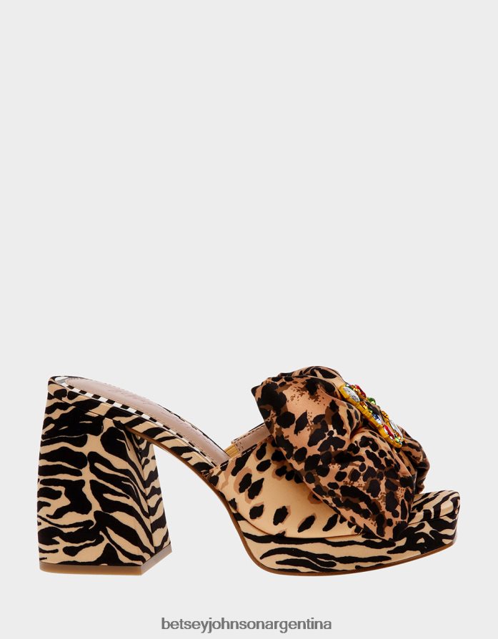 Betsey Johnson mujer posibilidad leopardo multi zapatos DTLJP85