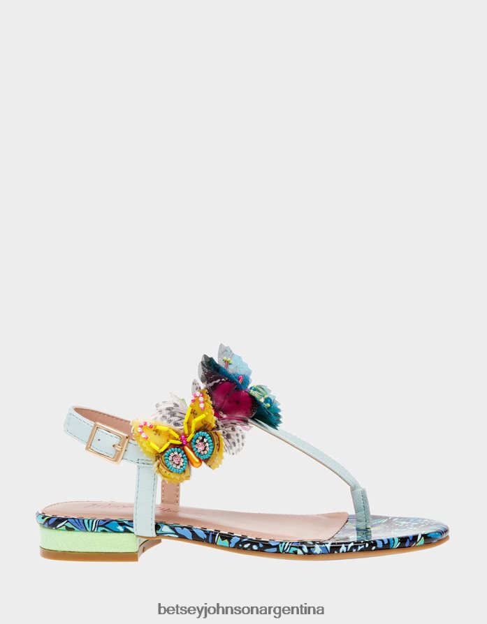 Betsey Johnson mujer prilla multi azul zapatos DTLJP843