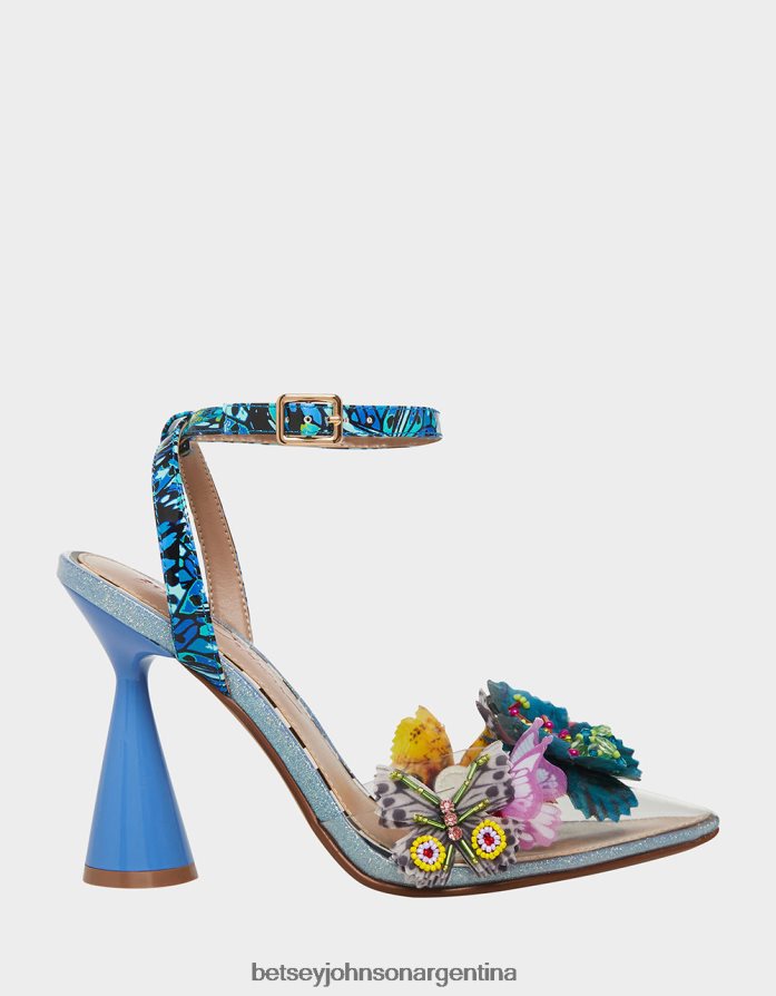 Betsey Johnson mujer nadia multi azul zapatos DTLJP842