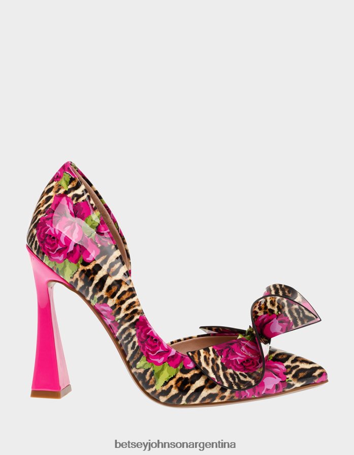 Betsey Johnson mujer noble-p leopardo multi zapatos DTLJP887