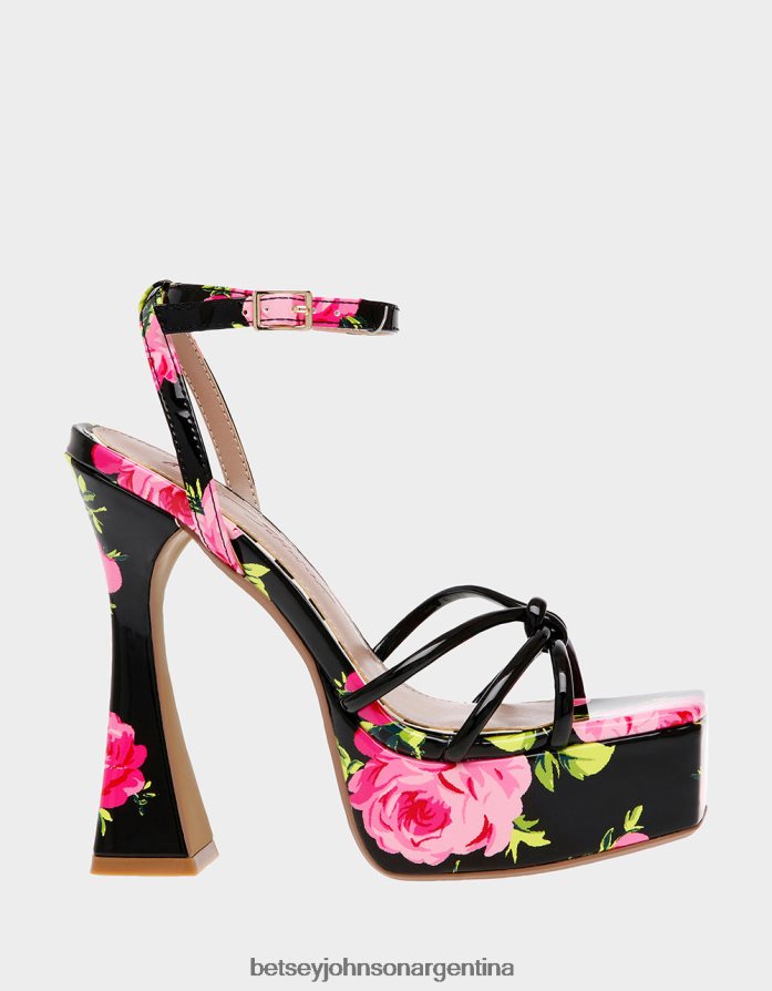 Betsey Johnson mujer tiky negro multi zapatos DTLJP8160