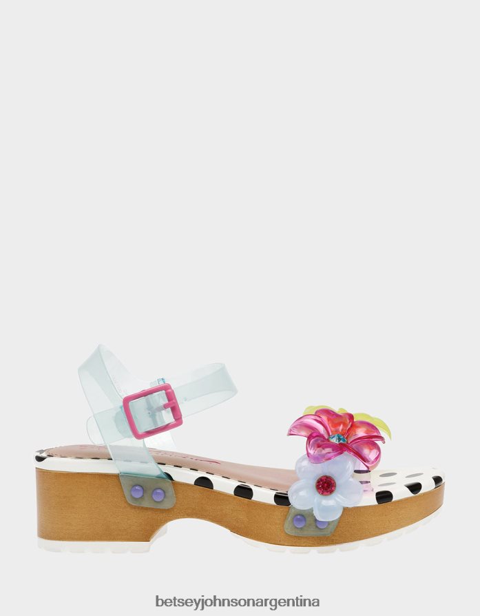 Betsey Johnson niños flryn verde azulado zapatos DTLJP8152